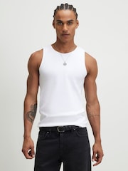 River Island White Muscle Rib Vests - Image 1 of 4