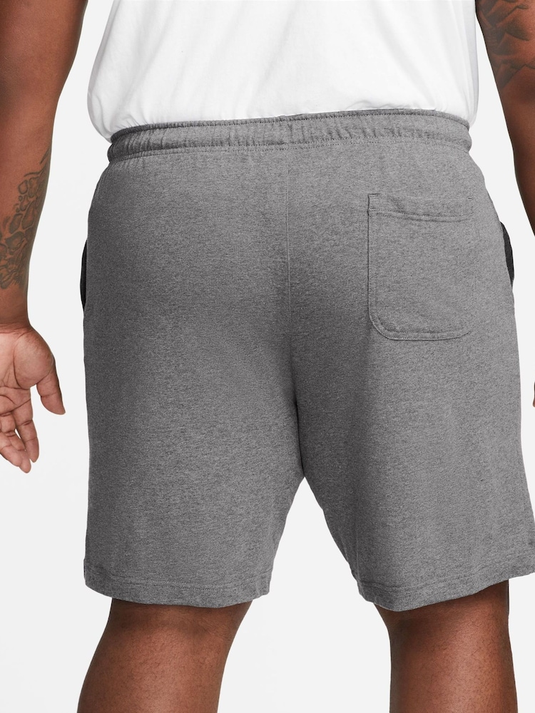 Nike Dark Grey 100% Cotton Club Shorts - Image 7 of 10