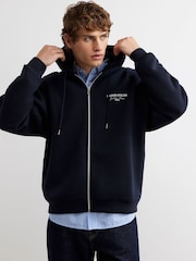 River Island Blue Oversized Premium Maison Hoodie - Image 3 of 4