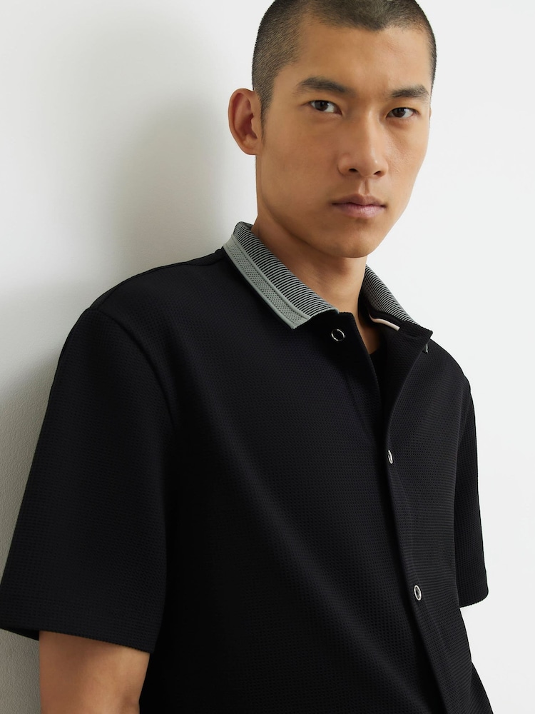 River Island Regular Fit Waffle Shirt - Slika 4 od 4
