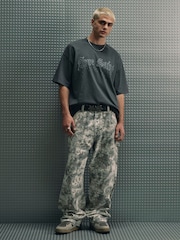 River Island Black Regular Fit Ame Saint T-Shirt - Image 3 of 3