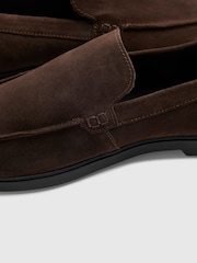 River Island Brown Suede Slip On Loafers - Image 4 of 5