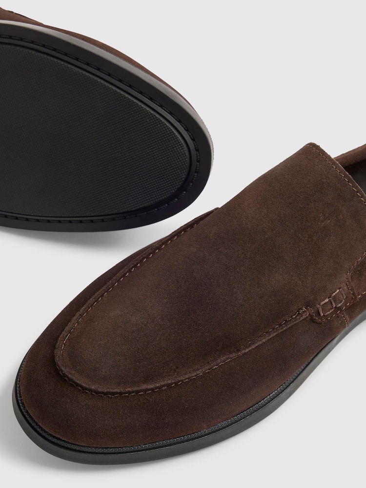 River Island Brown Suede Slip On Loafers - Image 5 of 5 River Island Brown Suede Slip On Loafers - Image 5 of 5