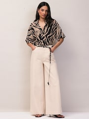 Ro&Zo Black Zebra Print Shirt - Image 4 of 6