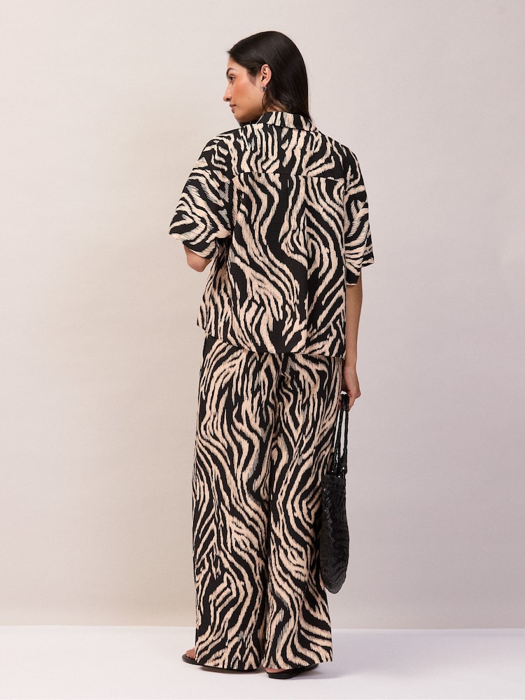Ro&Zo Black Zebra Print Shirt - Image 6 of 6