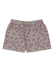 Vanilla Underground Burgundy Red Girls Harry Potter Licensing Short 100% Cotton Pyjamas - Image 3 of 4