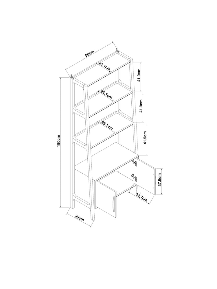 Dark Jackson Walnut Effect Shelf - Image 10 of 10