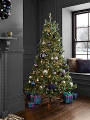 Green Pre Lit Forest Pine 7ft Christmas Tree - Image 1 of 6