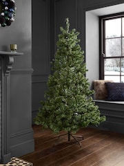 Green Pre Lit Forest Pine 7ft Christmas Tree - Image 2 of 6