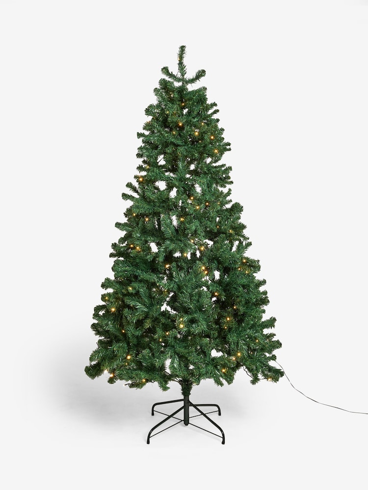 Green Pre Lit Forest Pine 7ft Christmas Tree - Image 6 of 6
