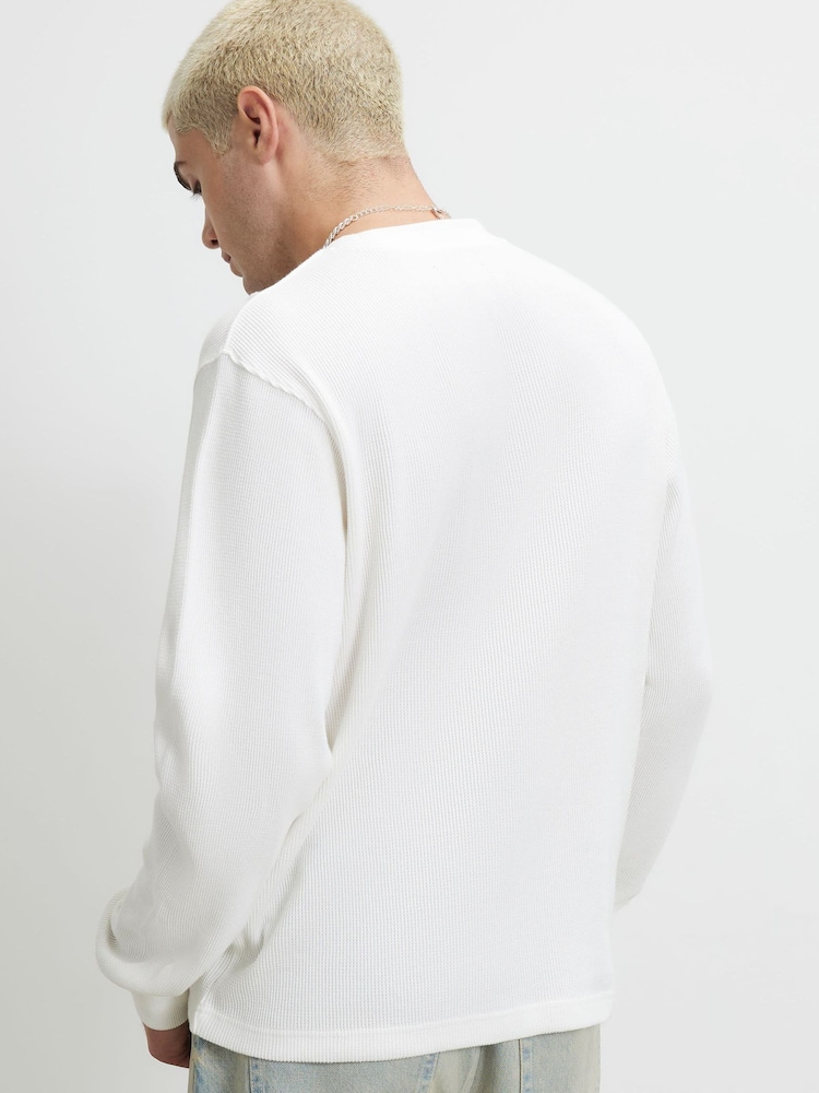 Tricou River Island supradimensionat cu model gofrat - Imaginea 2 din 4
