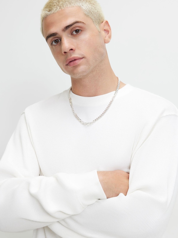Tricou River Island supradimensionat cu model gofrat - Imaginea 4 din 4