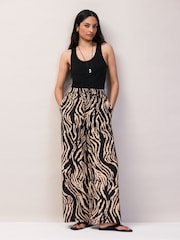 Ro&Zo Black Zebra Print Trousers - Image 1 of 6