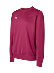Umbro Pink Junior Club Essential Poly Sweatshirt - Image 1 of 1