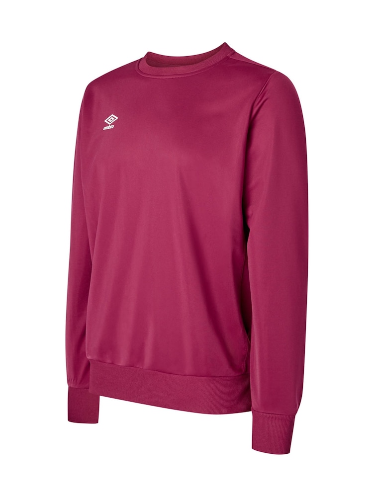 Umbro Pink Junior Club Essential Poly Sweatshirt - Image 1 of 1