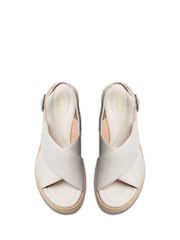Clarks White Nubuck Manon Wish Sandals - Image 6 of 7