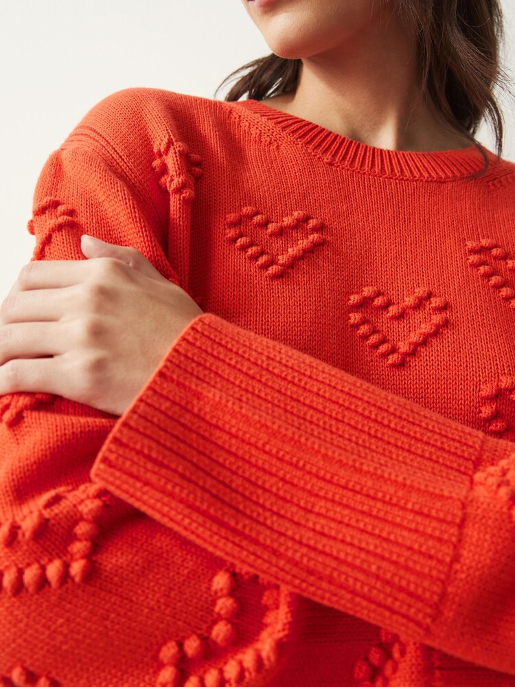 Red Pom Heart Jumper - Image 5 of 7