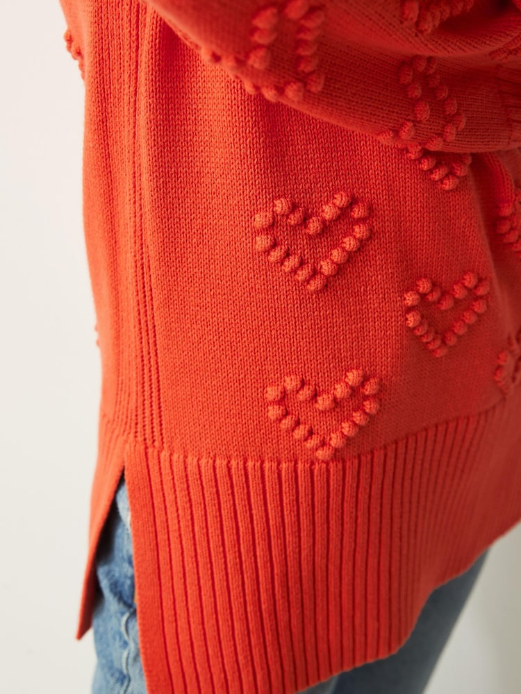 Red Pom Heart Jumper - Image 6 of 7