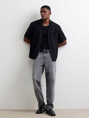 River Island Grey Straight Fit Jeans - Image 1 of 4