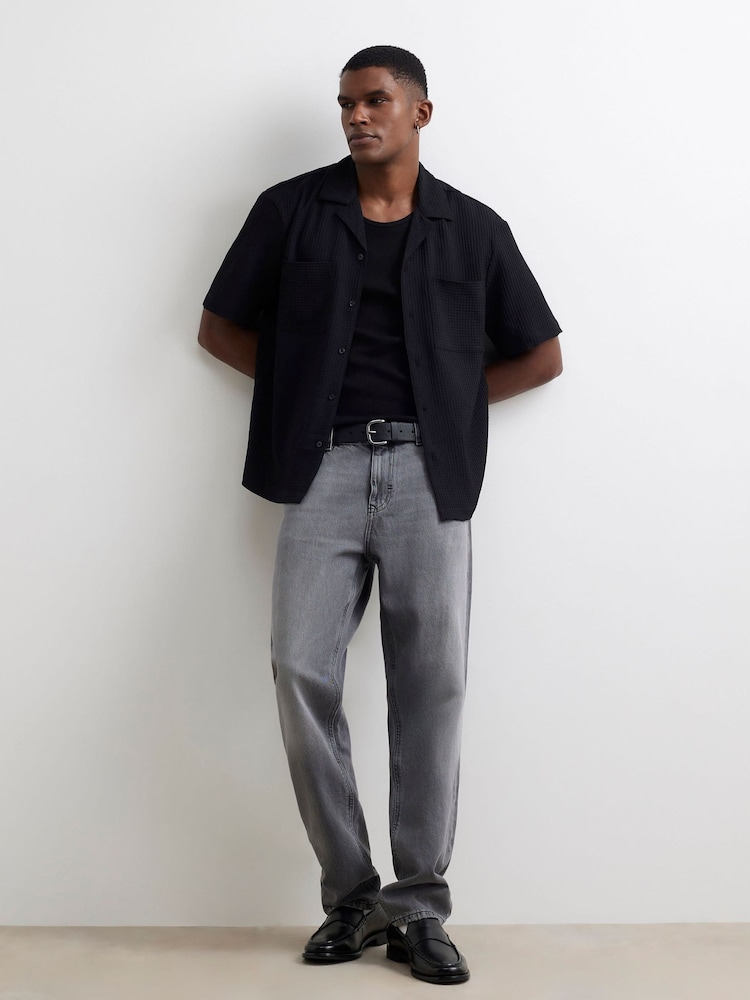 River Island Grey Straight Fit Jeans - Image 1 of 4 River Island Grey Straight Fit Jeans - Image 1 of 4