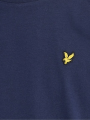 Lyle & Scott Blue Plain Long Sleeve  T-Shirt - Image 7 of 7