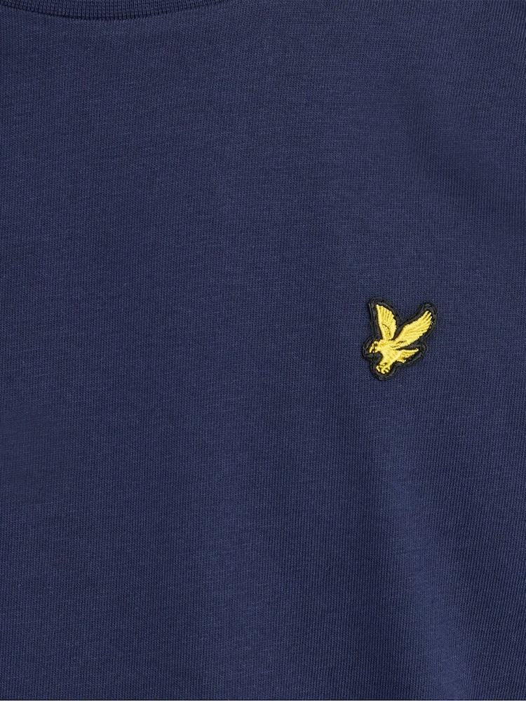 Lyle & Scott Blue Plain Long Sleeve T-Shirt - Image 7 of 7 Lyle & Scott Blue Plain Long Sleeve T-Shirt - Image 7 of 7