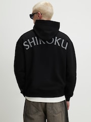 River Island Black Oversized Dragon Embroidered Hoodie - Image 2 of 4