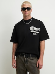 Cocktail Dolcemente negru - Tricou oversize cu mânecă scurtă River Island - Imaginea 3 din 4