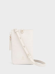 Osprey London The Wentworth Italian Leather Tech White Cross-Body Bag - Image 1 of 5