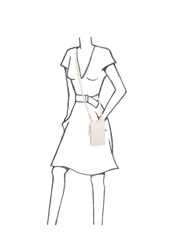 Osprey London The Wentworth Italian Leather Tech White Cross-Body Bag - Image 5 of 5