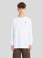 Lyle & Scott қарапайым ұзын жеңді футболка - 7суретінің 1 суреті