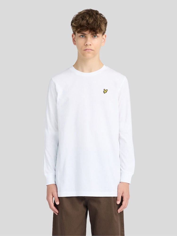 Lyle & Scott қарапайым ұзын жеңді футболка - 7суретінің 1 суреті