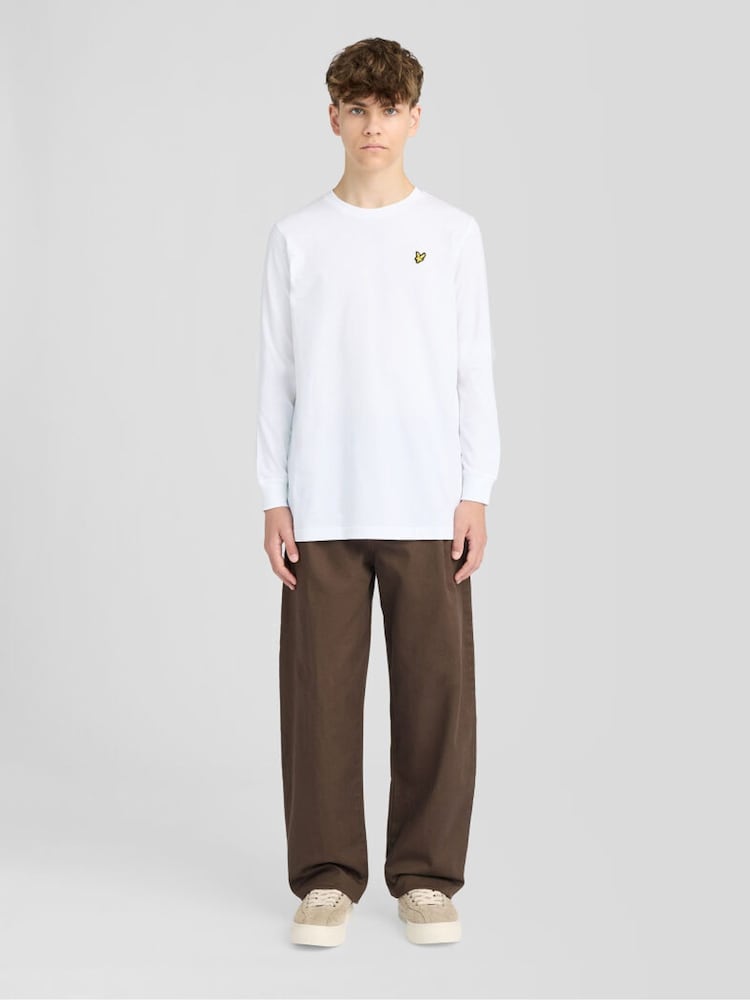 Lyle & Scott қарапайым ұзын жеңді футболка - 7суретінің 2 суреті