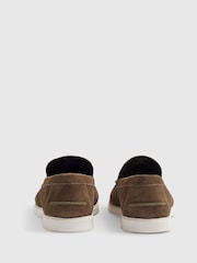 River Island Brown Deconstructed Loafers - Image 3 of 5