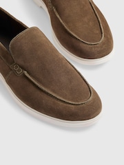 River Island Brown Deconstructed Loafers - Image 4 of 5