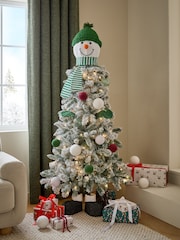 Lit Snowman 6ft Christmas Tree - Image 1 of 8