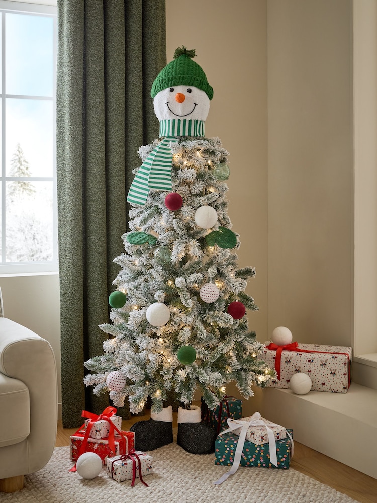 Lit Snowman 6ft Christmas Tree - Image 1 of 8