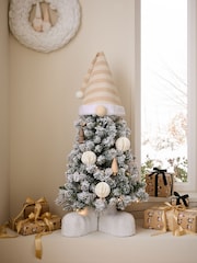 White Snowy Lit Gonk 3ft Christmas Tree - Image 1 of 6