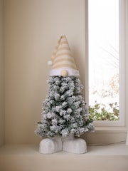 White Snowy Lit Gonk 3ft Christmas Tree - Image 2 of 6