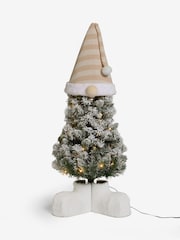 White Snowy Lit Gonk 3ft Christmas Tree - Image 6 of 6