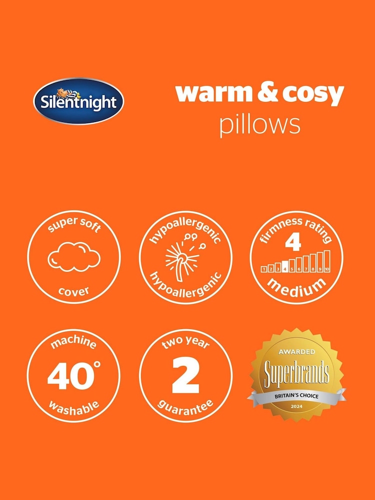 Silentnight 2 Pack Warm And Cosy Pillows - Image 9 of 9