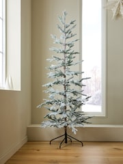 White Lit Slim Alpine 6ft Christmas Tree - Image 2 of 5