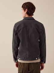 Smoke Grey Denim Trucker Jacket - Image 3 of 10