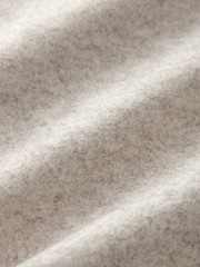 Neutral Brushed Elasticated Waist Wide Leg Trousers - Image 7 of 7