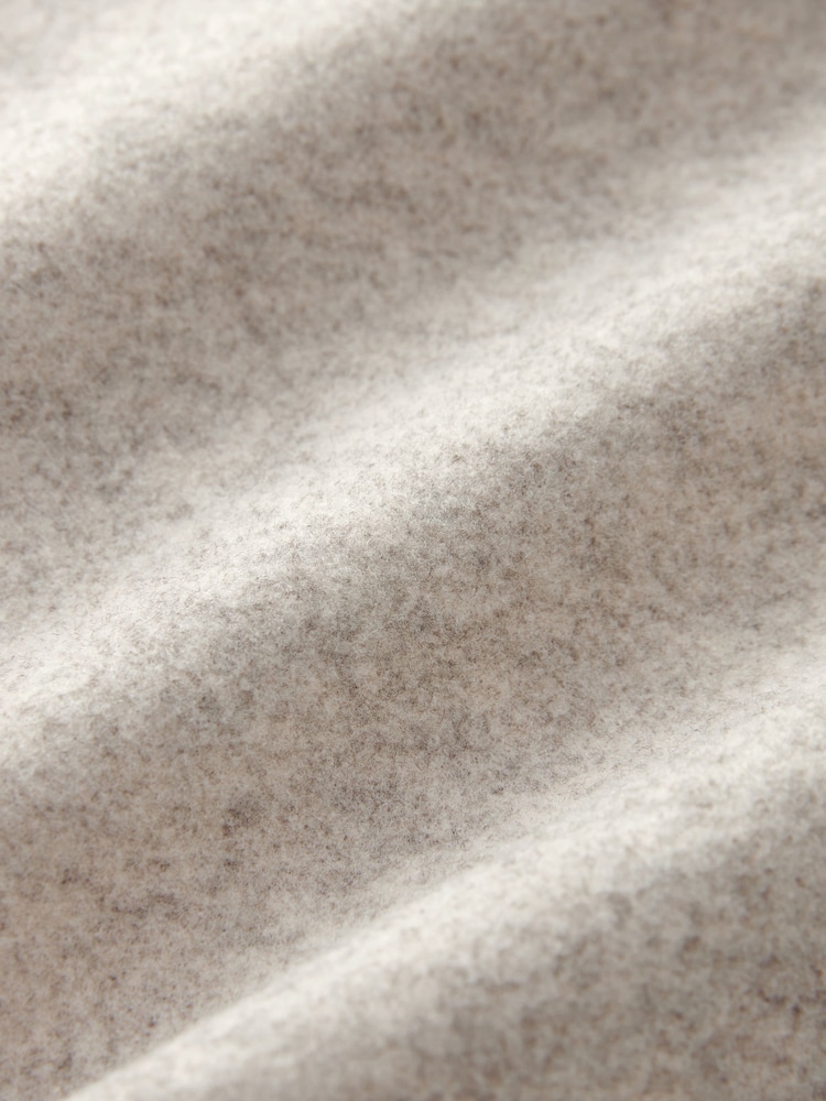 Neutral Brushed Elasticated Waist Wide Leg Trousers - Image 7 of 7