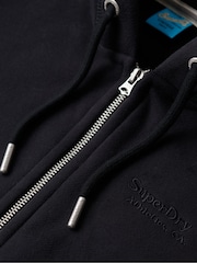 Superdry Black Essential Logo Zip Hoodie - Image 5 of 6