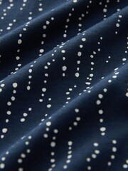 Navy Spot 100% Cotton Short Sleeve Pyjamas - Image 8 of 8
