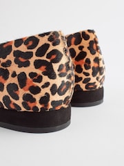 Leopard Forever Comfort® Leather Point Toe Ballerina Shoes - Image 6 of 6