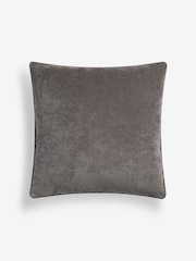 Warm Grey 59 x 59cm Soft Velour Cushion - Image 2 of 4