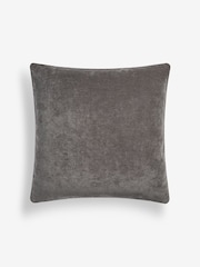 Warm Grey 59 x 59cm Soft Velour Cushion - Image 3 of 4